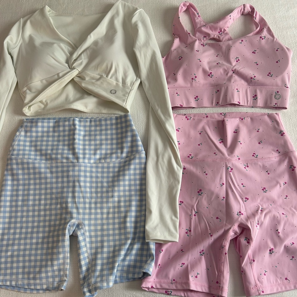 Astoria Activewear Floral and Gingham workout sets